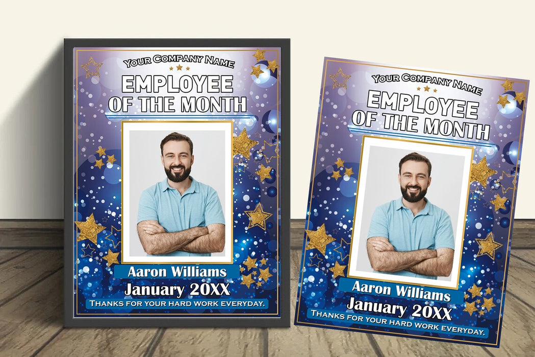 DIY Star Employee of the Month Template Bundle | Set of 3 Employee Appreciation and Recognition Poster