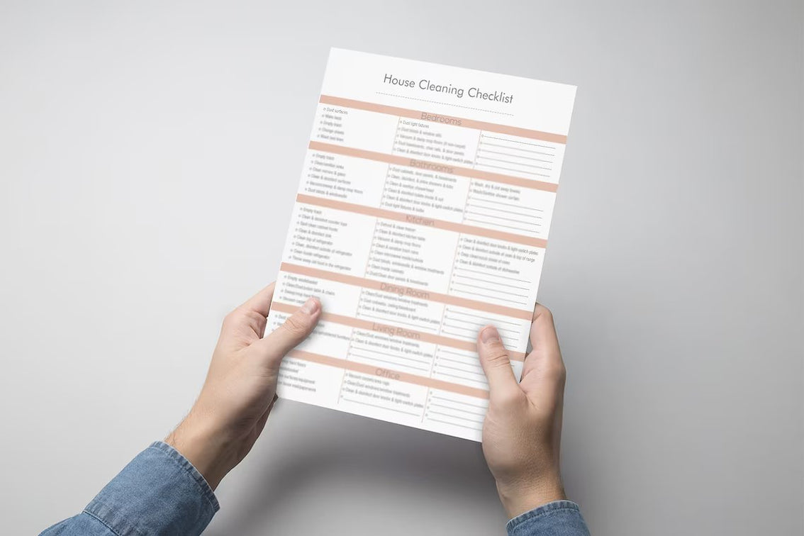Printable Room by Room Home Cleaning Checklist | Housekeeping Weekly ...