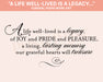 A Life Well-Lived Is A Legacy Funeral Poem Word Art  | Transparent Pre-made Funeral Program Poem