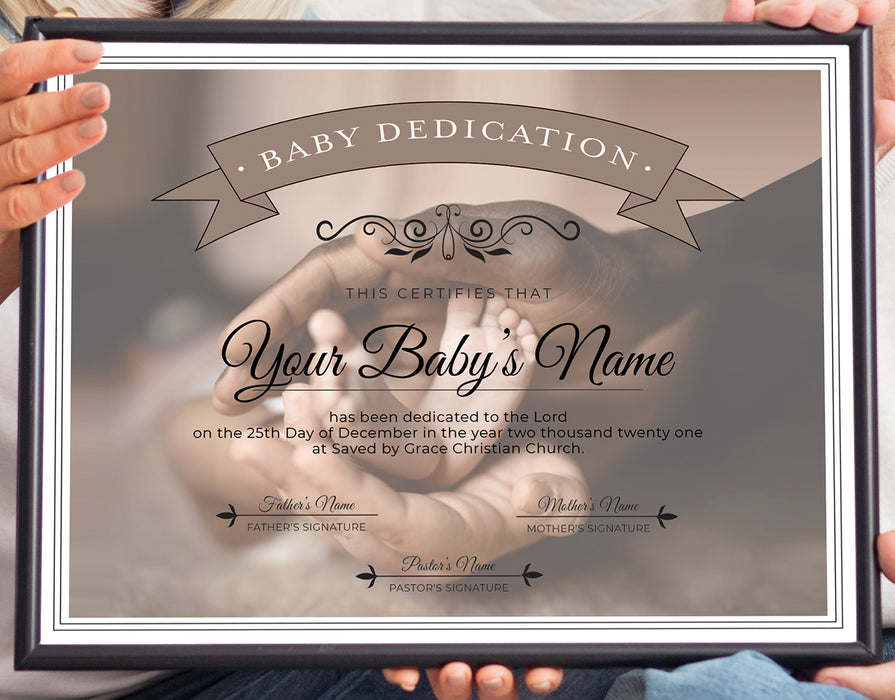 Baby Dedication Certificate Template Baby Dedication Certificate Template