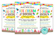 ice cream party, popsicle invitation, printable flyers, ice cream social, Ice cream invitation, pto pta flyer, school fundraiser, ice cream poster, fundraiser flyer, school flyer church flyer, summer birthday, flyer template