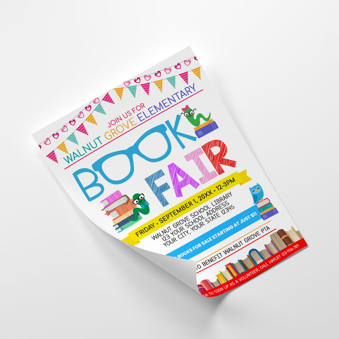 fundraiser-event-and-book-fair-flyer-template-posh-park for Book Fair Wish List Template Free Printable Fundraiser Event and Book Fair Flyer Template — Posh Park for Book Fair Wish List Template Free Printable