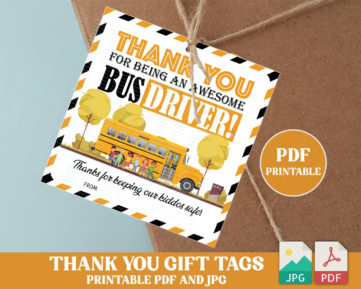 printable-bus-driver-appreciation-gift-tag-pdf-bus-driver-thank-you-t-posh-park for Bus Driver Thank You Card Free Printable Pdf Printable Bus Driver Appreciation Gift Tag, PDF Bus Driver Thank You T — Posh Park for Bus Driver Thank You Card Free Printable Pdf