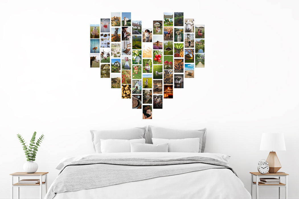 FREE 80 Pcs Printable Trendy Cottagecore Wall Collage Kit for Girl Apartment Decor