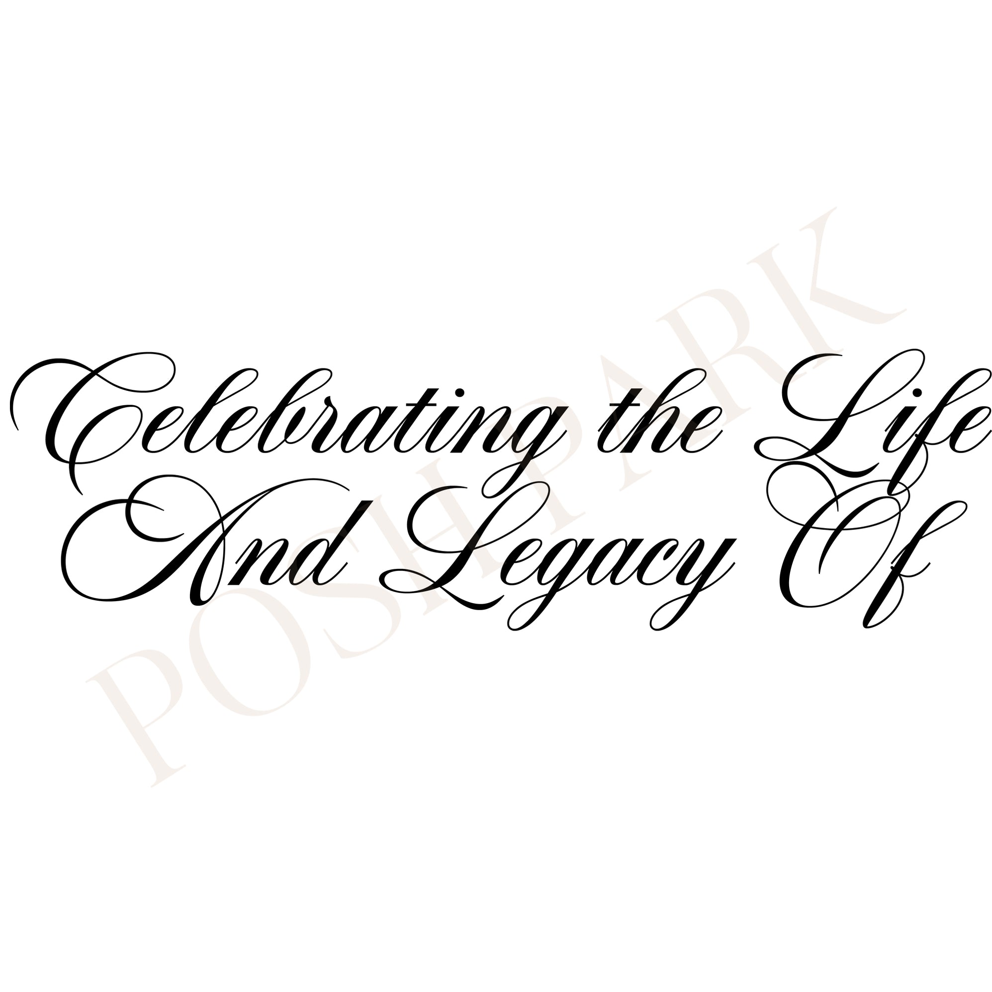 Funeral Header Sets of 4 Celebrating the Life And Legacy Of Funeral Program Header ...