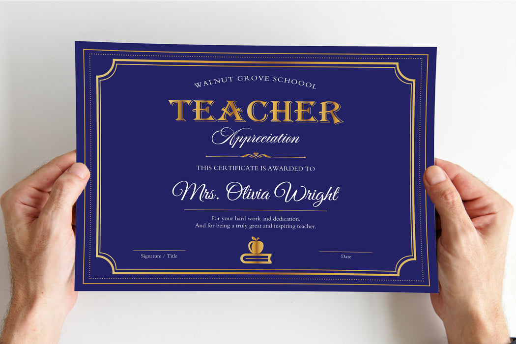 custom-teacher-appreciation-certificate-template-posh-park for Free Printable Certificates For Teachers Custom Teacher Appreciation Certificate Template - Posh Park for Free Printable Certificates For Teachers