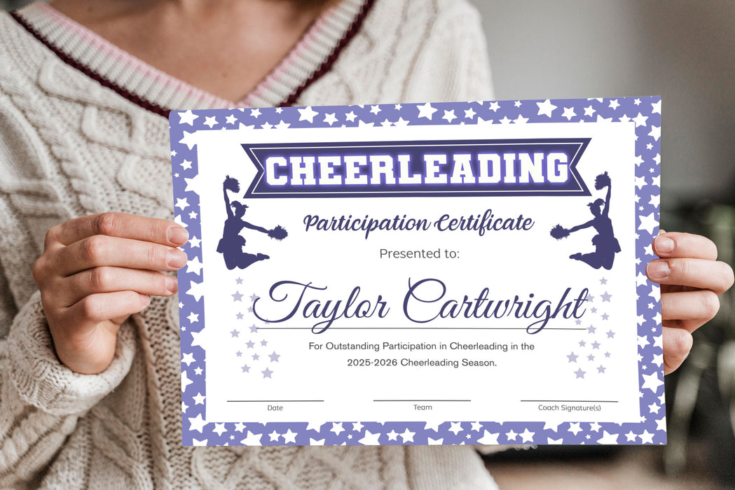 cheerleading-certificate-template-purple-editable-cheerleading-awards-posh-park for Free Printable Cheerleading Coach Printables Cheerleading Certificate Template Purple, Editable Cheerleading Awards — Posh Park for Free Printable Cheerleading Coach Printables