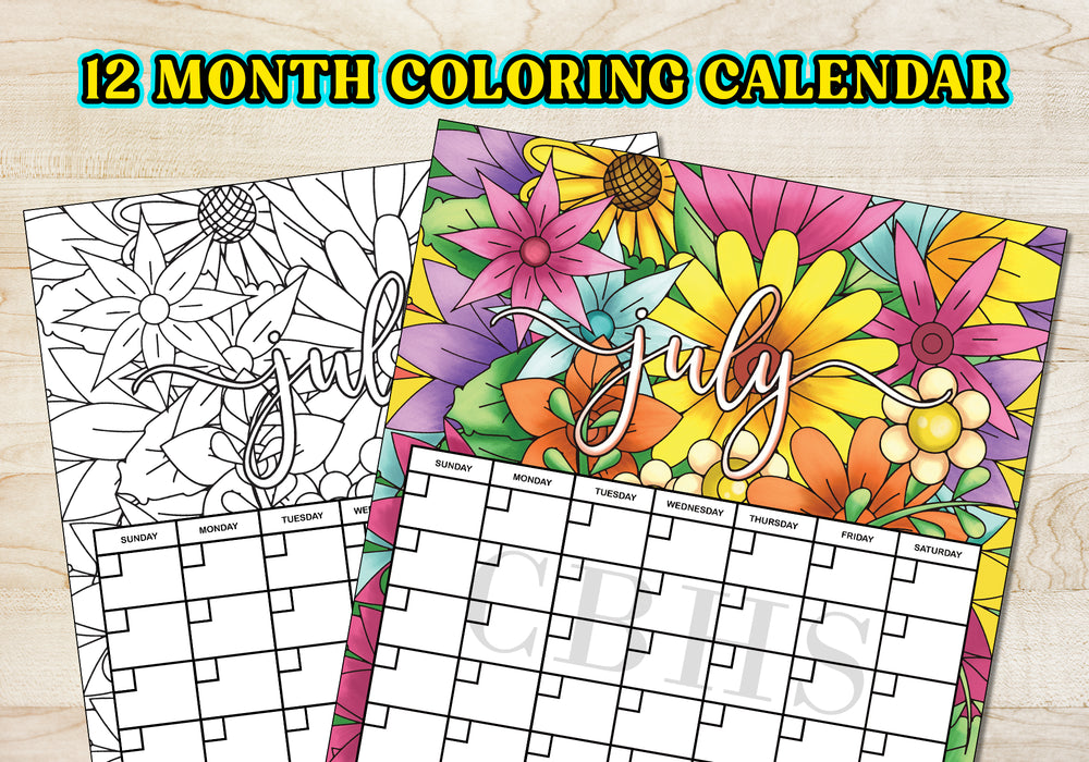 PDF 12 Month Adult Doodle Coloring Pages Yearly Calendar — Posh Park pdf-12-month-adult-doodle-coloring-pages-yearly-calendar-posh-park