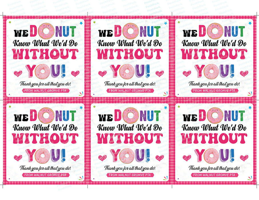 Donut Know What We'd Do Without You Gift Tag, Editable Donut Appreciat — Posh Park donut-know-what-we-d-do-without-you-gift-tag-editable-donut-appreciat-posh-park