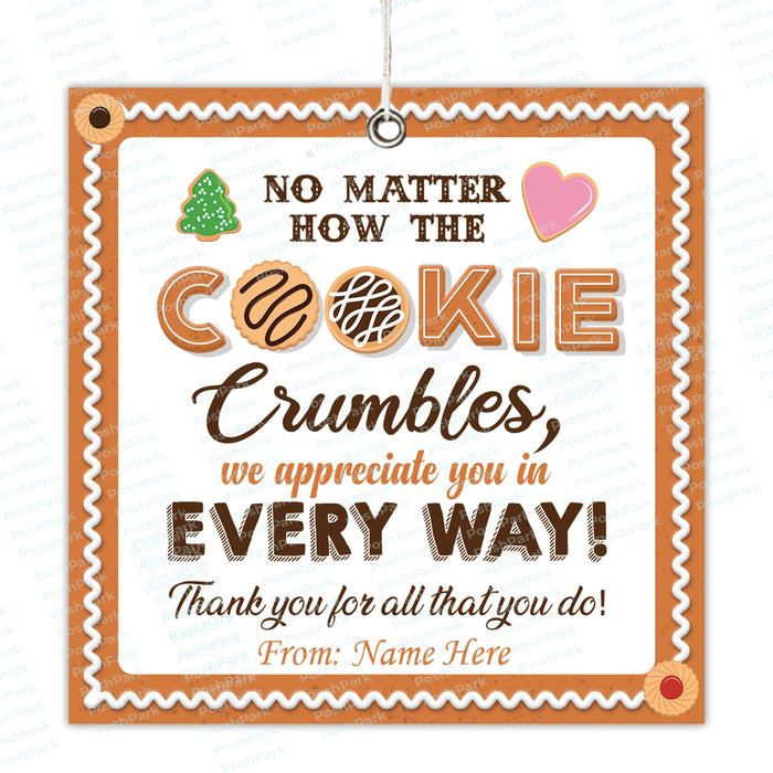 Editable Cookie Tag, No Matter How the Cookie Crumbles Tag, Cookie App — Posh Park editable-cookie-tag-no-matter-how-the-cookie-crumbles-tag-cookie-app-posh-park