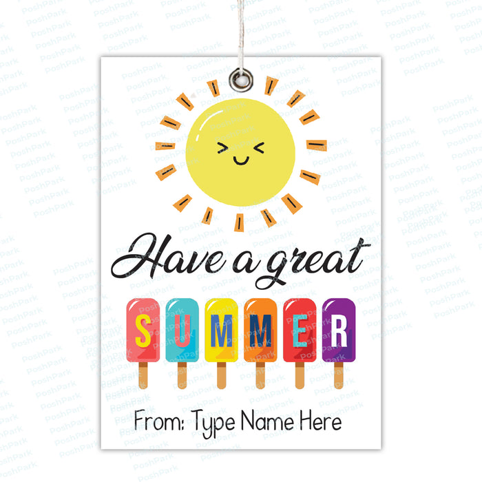 Editable Have a Great Summer Tag From Teacher, Cute Summer Sun Gift Ta — Posh Park editable-have-a-great-summer-tag-from-teacher-cute-summer-sun-gift-ta-posh-park