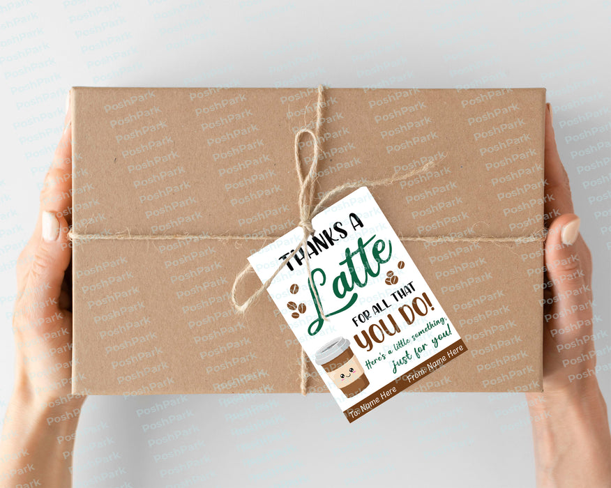 teacher appreciation, staff appreciation, gift tag printable, gift tag template, Thanks A Latte, editable gift tags, coffee gift tags, Teacher Tag, Thank You Teacher, Gift Tag, Thank You, Teacher Gift Tag, employee thank you
