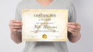 Customizable Volleyball Award Certificate For Girls | Sport Award Template