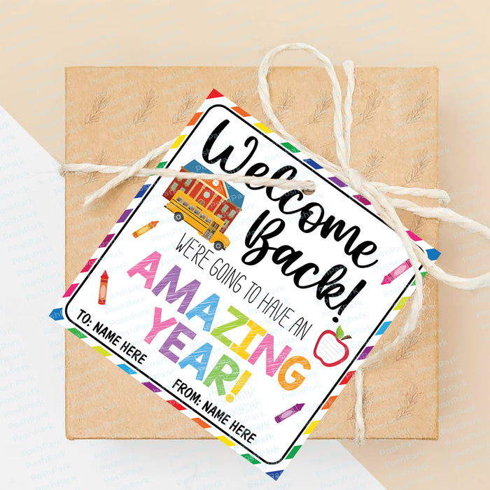 Editable We're Going to Have an Amazing Year Gift Tag Template