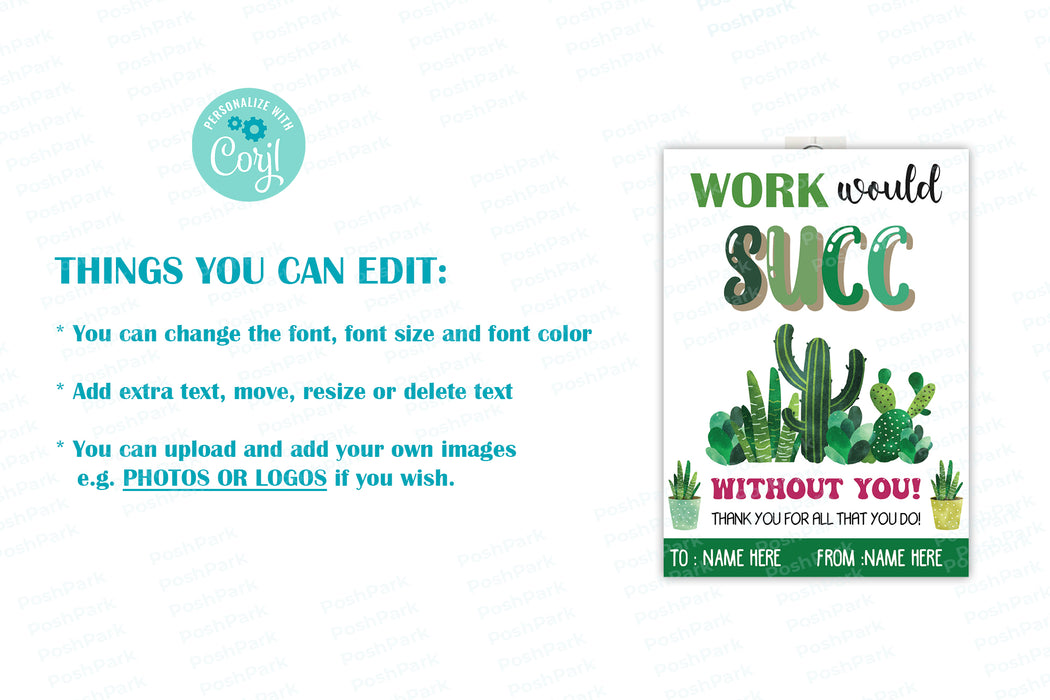 Editable Work Would Succ Without You Gift Tag, Printable Succulent Tha — Posh Park editable-work-would-succ-without-you-gift-tag-printable-succulent-tha-posh-park