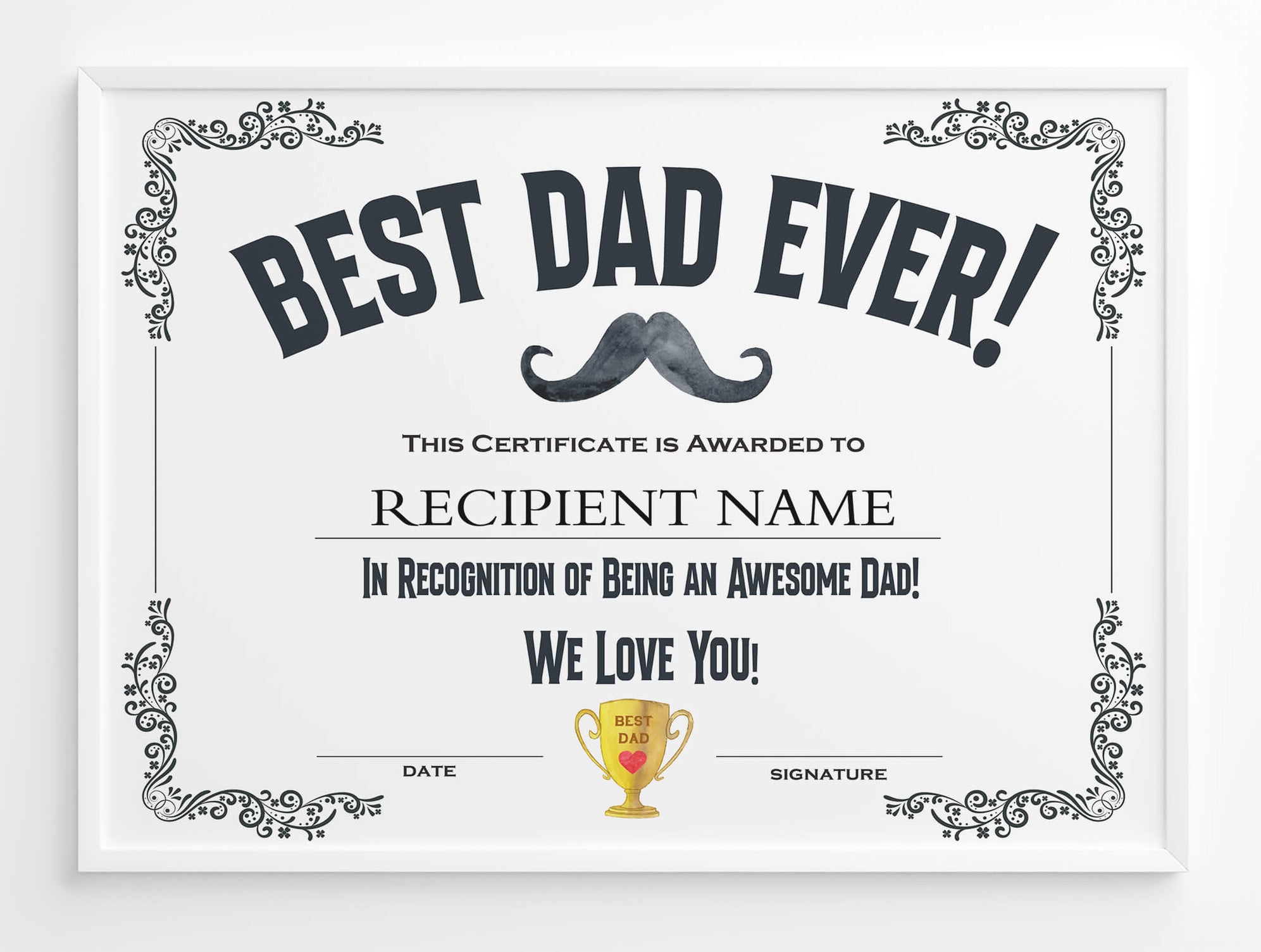 DIY Father Certificate Award Template Best Dad Ever Award Posh Park diy-father-certificate-award-template-best-dad-ever-award-posh-park