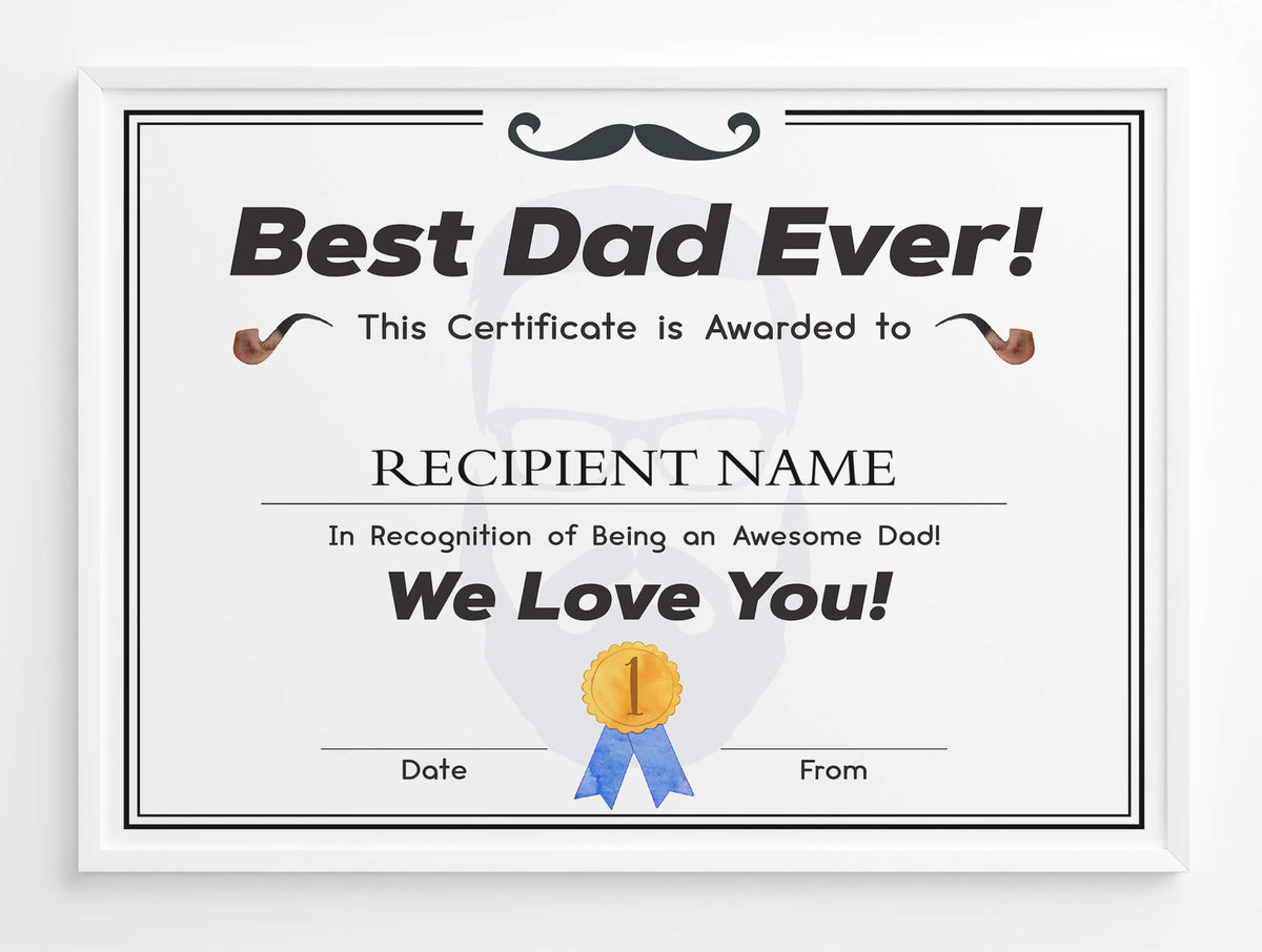 Customizable World's Best Dad Ever Certificate Award Template | Gift Award for Dad - Posh Park customizable-world-s-best-dad-ever-certificate-award-template-gift-award-for-dad-posh-park