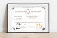 DIY Adoption Certificate for Cats Template