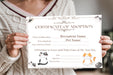 DIY Adoption Certificate for Cats Template