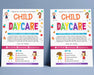 DIY Customizable Child Daycare Flyer Template