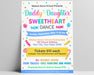 DIY Daddy and Daughter Sweetheart Dance Flyer | Father and Daughter Fundraiser Flyer