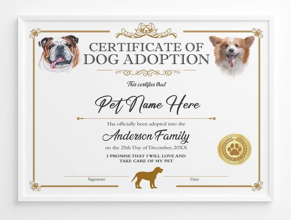 customizable-certificate-of-adoption-for-dogs-template-posh-park for Pet Adoption Certificate Free Printable Pdf Customizable Certificate of Adoption for Dogs Template - Posh Park for Pet Adoption Certificate Free Printable Pdf