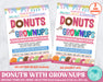 Customizable Donuts With Grownups Fundraiser Flyer Template