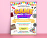 Editable Game Night Invite Flyer Template for Family, School and Church