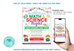 DIY Math and Science Night Flyer | Mathematics and Science Fundraiser Flyer