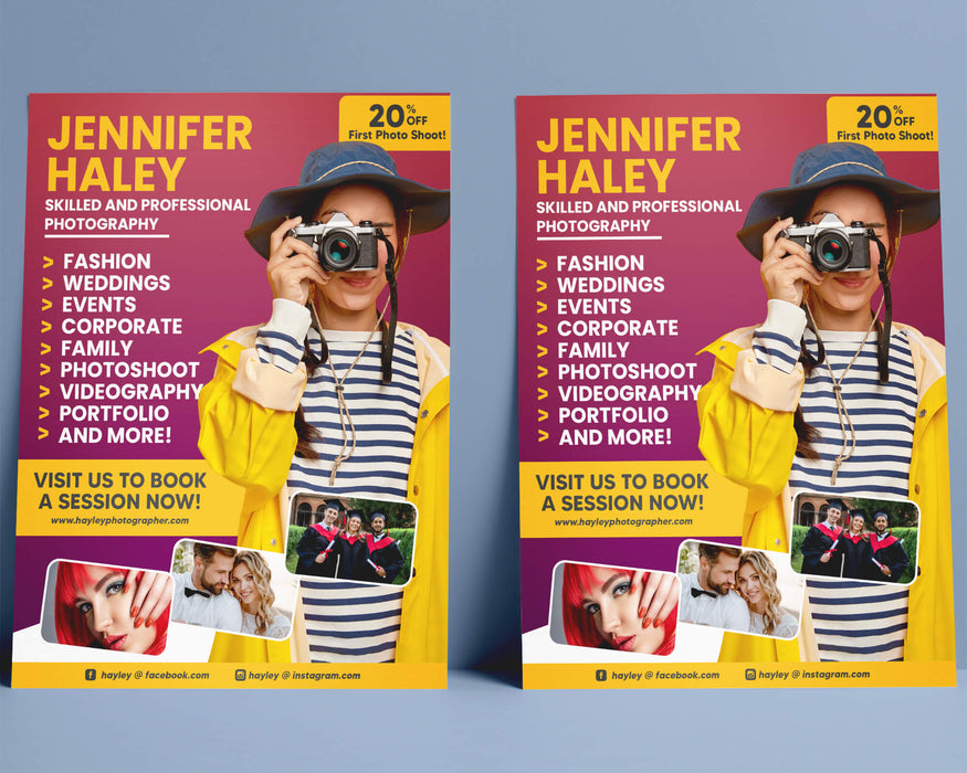 Customizable Photography Flyer Template Posh Park