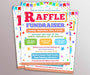 Editable Raffle Fundraiser Invite Flyer | School, Community and Church Fundraising Template