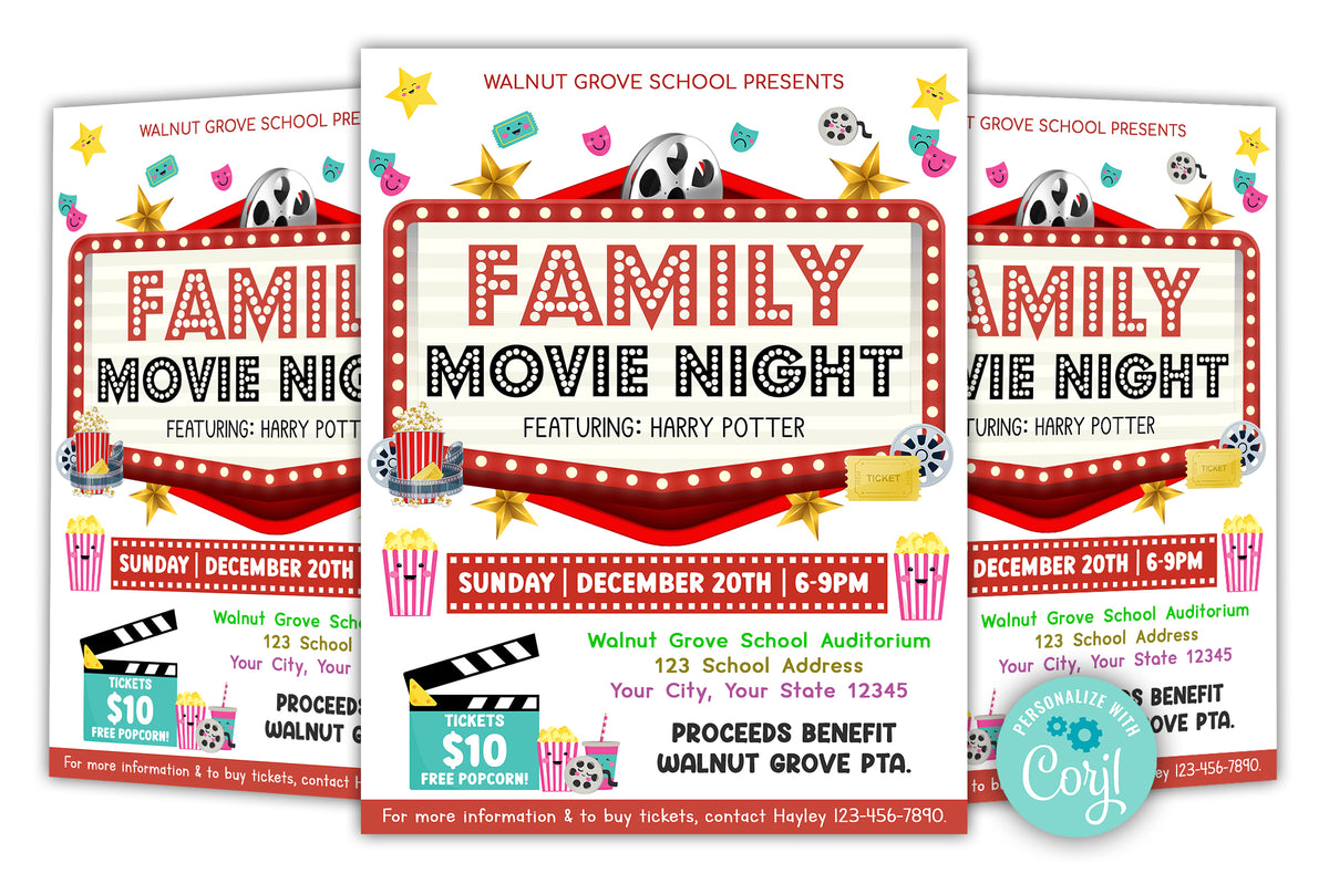 Family Movie Night Template family-movie-night-template