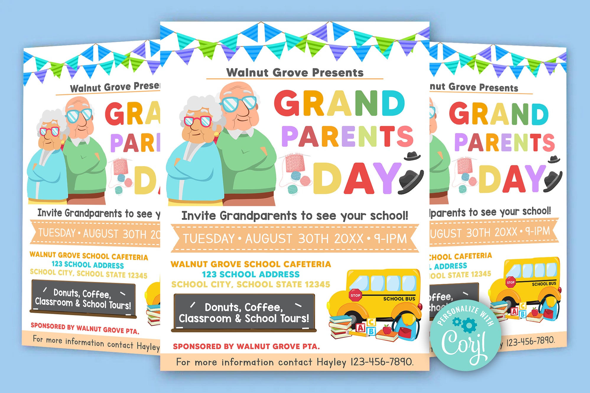 Grandparents Day Invite Template DIY Family School Printable Invite Grandparents Day Invite Template DIY Family School Printable Invite