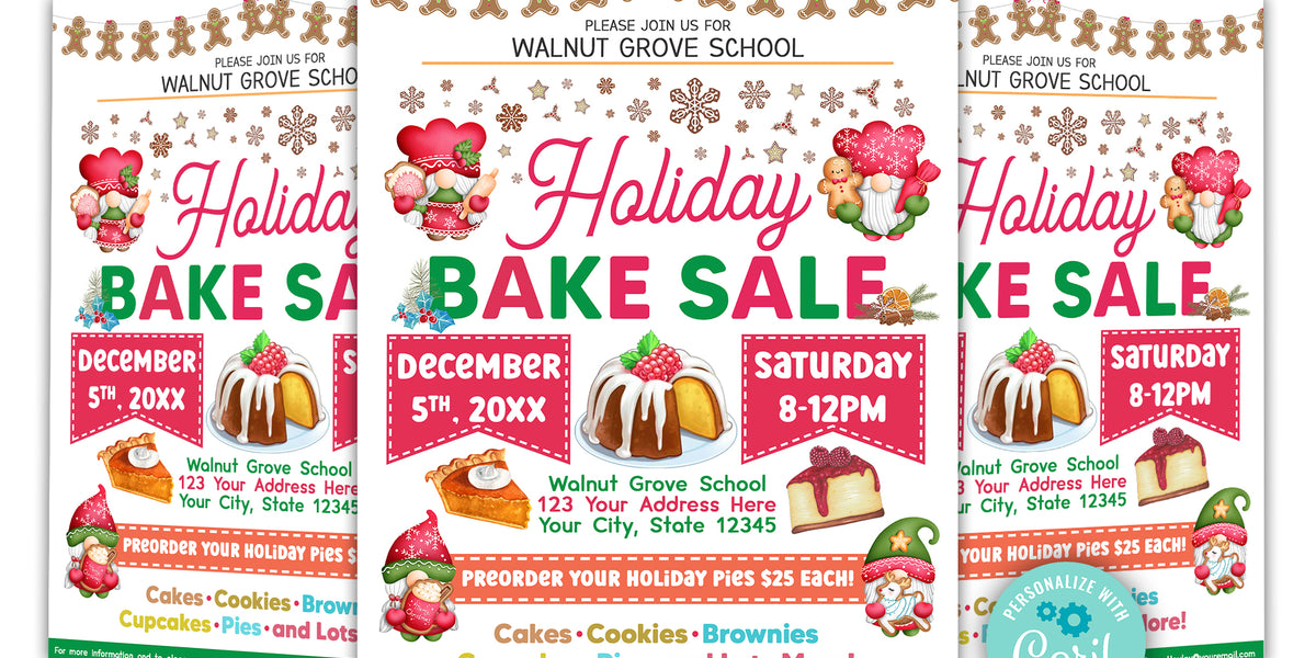 DIY Editable Holiday Sale Flyer Template, School Family Fundraiser Eve — Posh Park diy-editable-holiday-sale-flyer-template-school-family-fundraiser-eve-posh-park