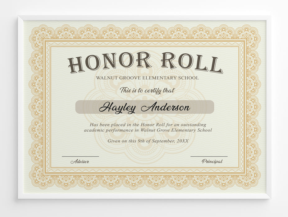 diy-editable-honor-roll-certificate-template-recognition-certificate-posh-park for Free Printable Honor Roll Certificates DIY Editable Honor Roll Certificate Template, Recognition Certificate — Posh Park for Free Printable Honor Roll Certificates