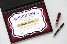DIY Editable Honor Roll Award Certificate Set of 4 Bundle, Custom Stud ...