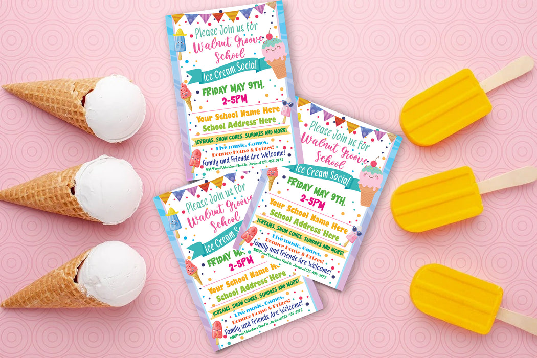 Editable Ice Cream Social Party Invitations - Posh Park editable-ice-cream-social-party-invitations-posh-park