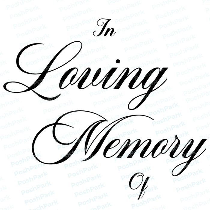 In Loving Memory of Funeral Program Titles Set of 4, Pre-made Funeral ...