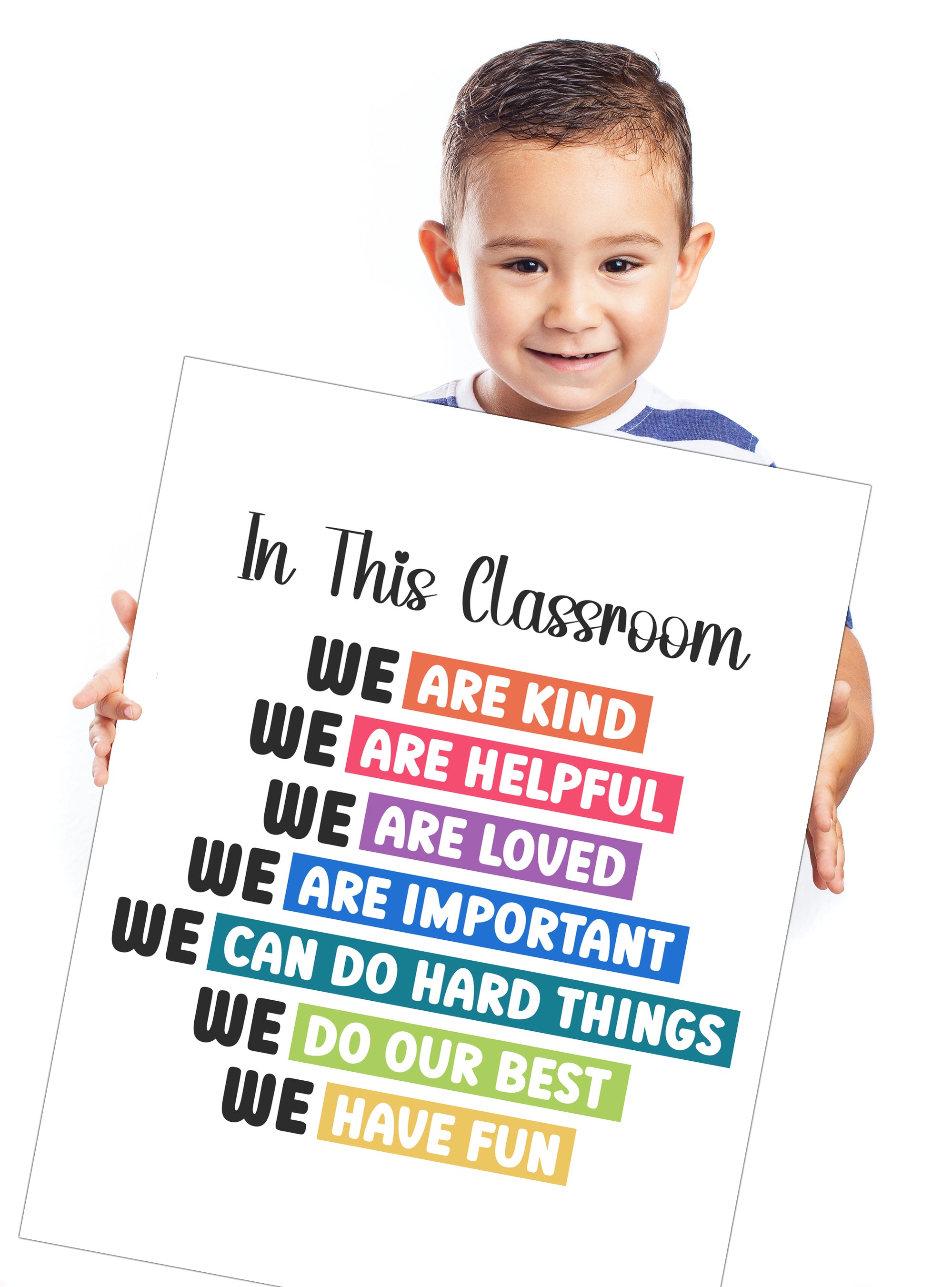 Printable In This Classroom Poster, PDF Classroom Rules, Positive Clas ...