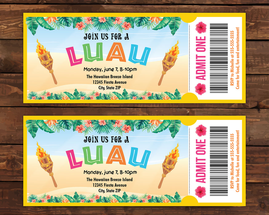 Luau Invitations Templates Luau invitations templates