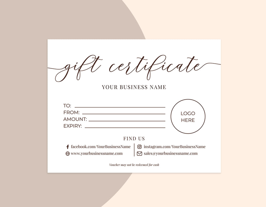 editable-ultra-minimalist-gift-certificate-template-with-logo-posh-park for Printable Gift Certificate Templates Free Editable Ultra Minimalist Gift Certificate Template With Logo — Posh Park for Printable Gift Certificate Templates Free