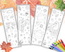 Printable bookmarks  printable bookmark  kids coloring  fall festival  fall coloring page  fall bookmarks  Fall bookmark  Coloring bookmarks  coloring bookmark  color your own  bookmark coloring  book lover gift  autumn coloring