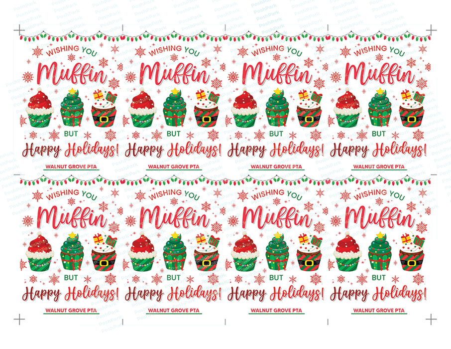 Christmas_Muffin  cute christmas tag  custom_gift_tag  happy_holidays  christmas_printable  christmas_gift  Holiday_gift_tags  Homemade_gift_tags  christmas_coworker  secret_santa_gift  teacher_gift _tag  party_favors  christmas_gift_tag