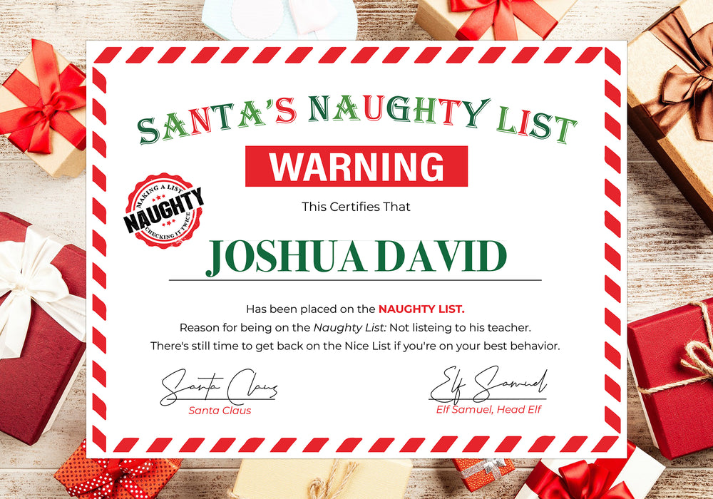 editable-santa-christmas-list-certificate-template-posh-park for Warning Letter From Santa Free Printable Editable Santa Christmas List Certificate Template — Posh Park for Warning Letter From Santa Free Printable