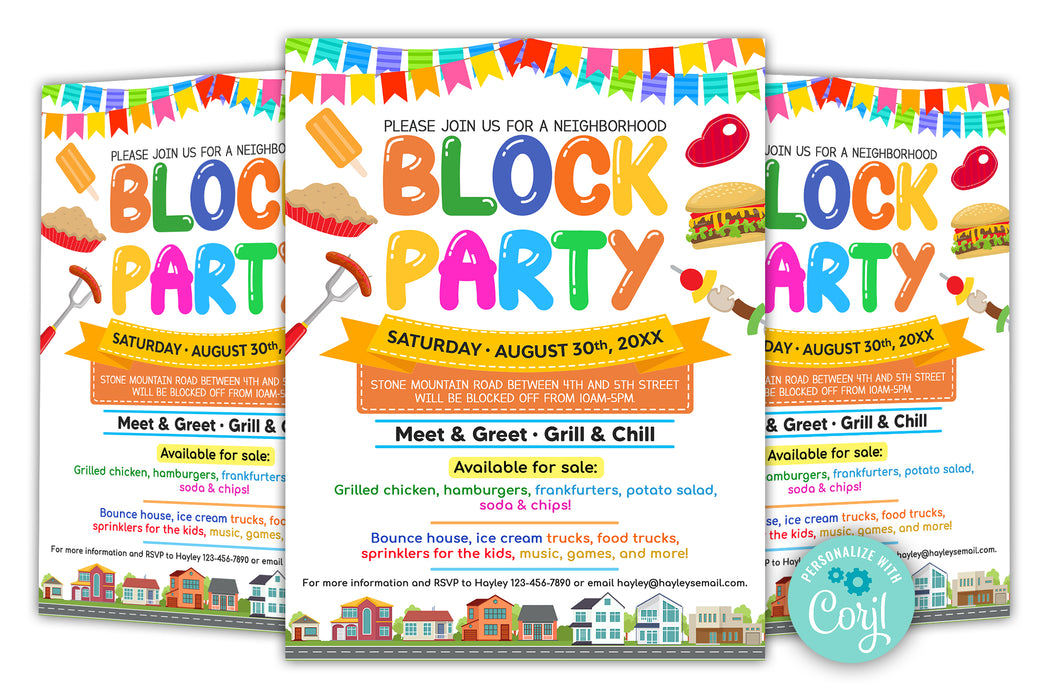 Block Party Flyers
