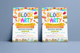 flyer template, Template Flyer, editable flyer, bbq invitation,  Block Party Flyer, summer party invite, backyard, block party, neighborhood block, party invite, party invitation, invitation flyer, grill and chill