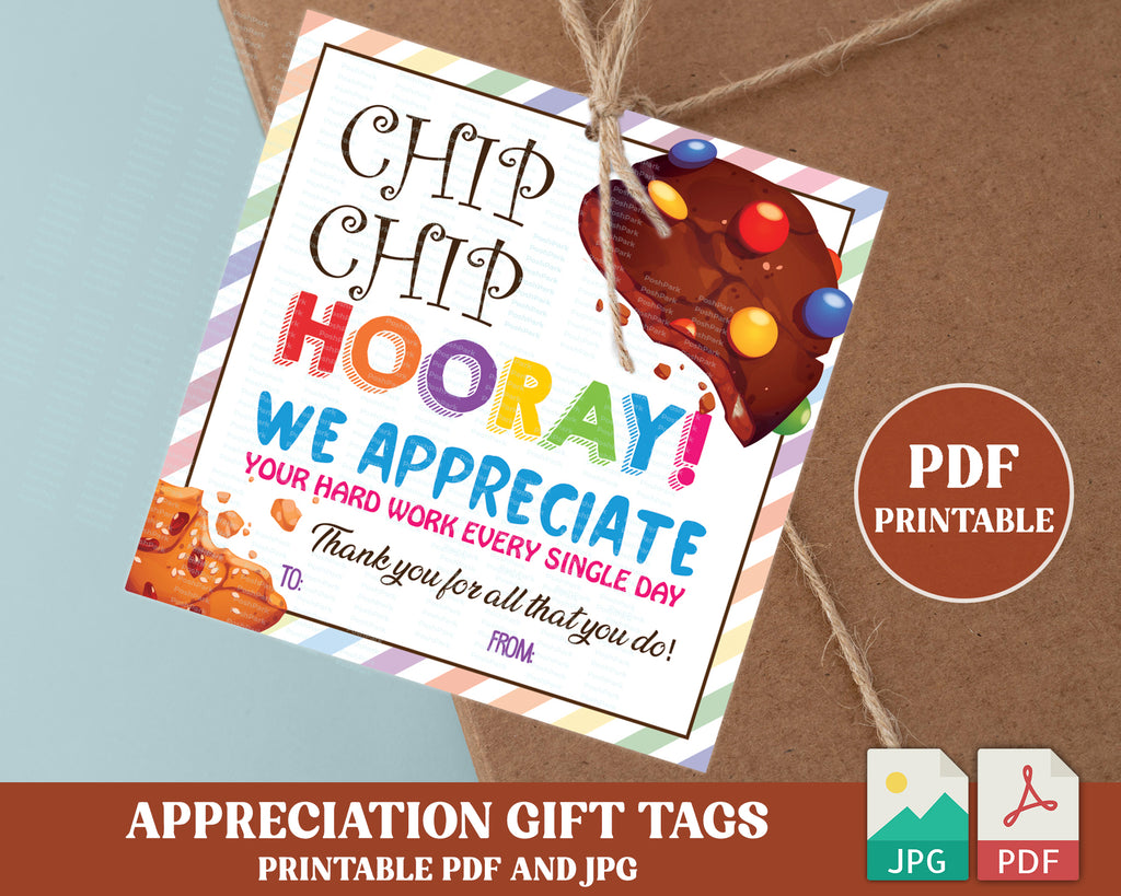 Printable Chip Chip Hooray Cookie Thank You Tag, PDF Cookie Staff Appr — Posh Park printable-chip-chip-hooray-cookie-thank-you-tag-pdf-cookie-staff-appr-posh-park