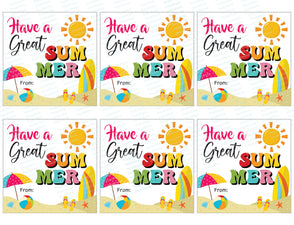 Printable Have a Great Summer Gift Tag, PDF End of School Tag, Last Da ...
