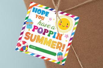 PDF Hope you have a Poppin Summer Tag, Printable Have a Great Summer T ...