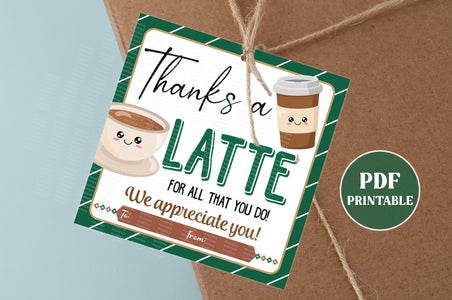 Set of 12 Printable PDF Teacher Thank You Appreciation Gift Tags Bundl ...